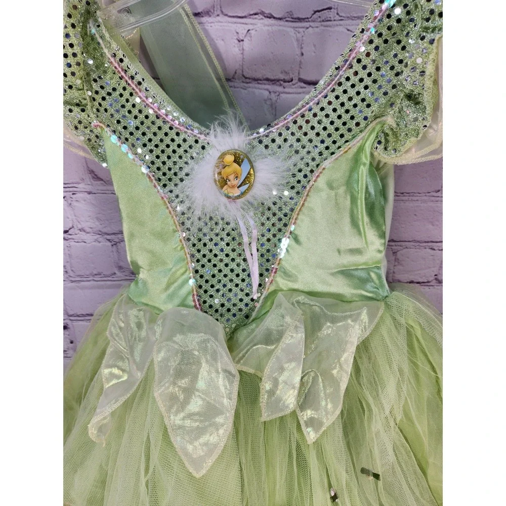 Tinkerbell Princess Tinker Bell Fairy Pixie Fancy Dress Halloween Child Costume